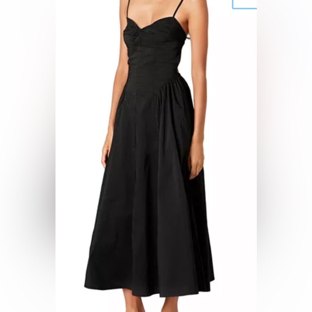 Nia Black Destene Poplin Dress - Picture 3 of 5